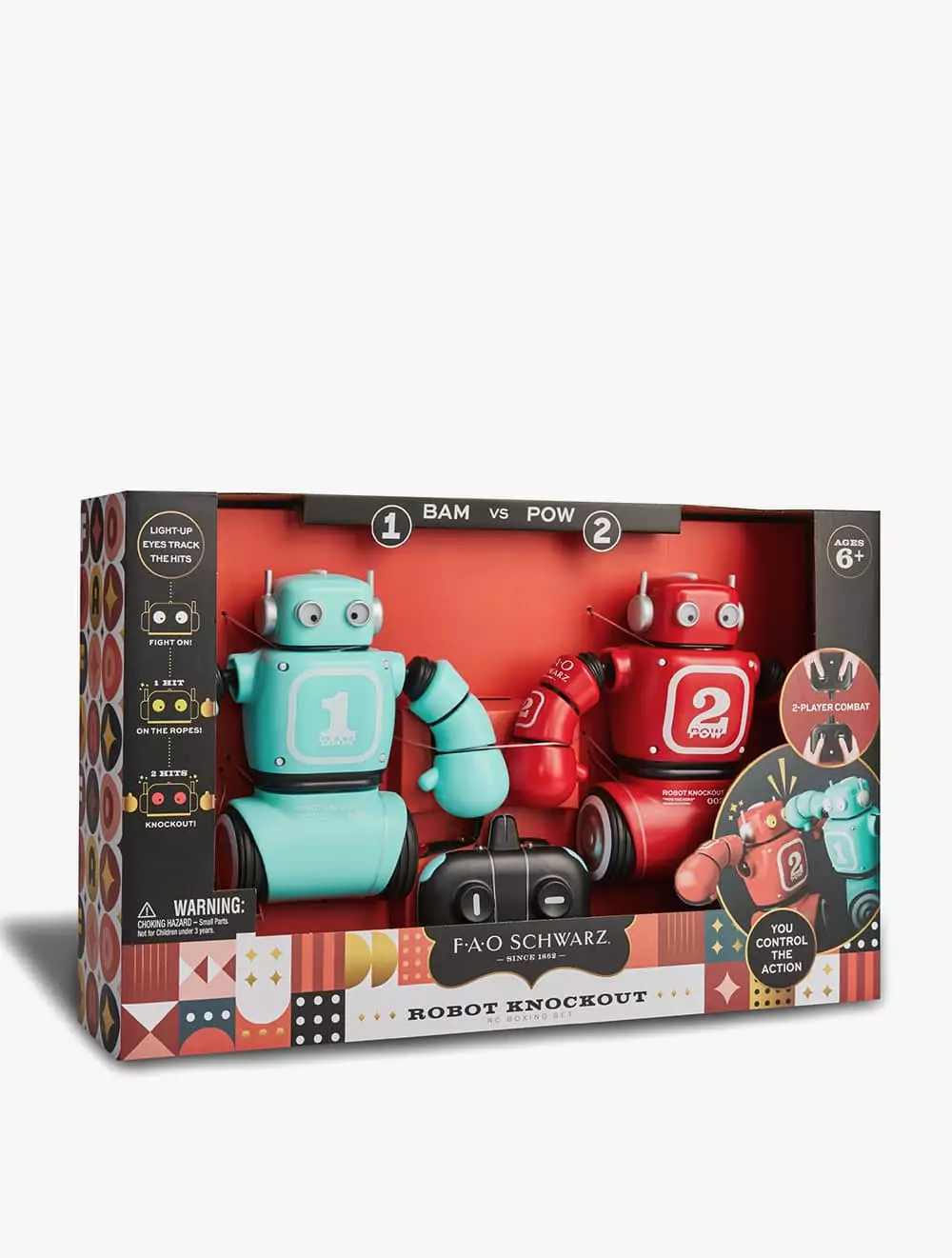 FAO Schwarz Robot Knockout Remote Control Boxing Set - FSZ1103011370 - Multicolor