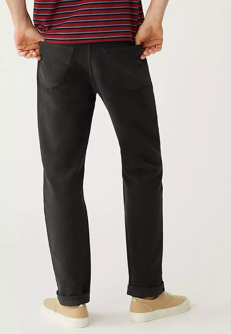 Regular Fit Moleskin Trousers