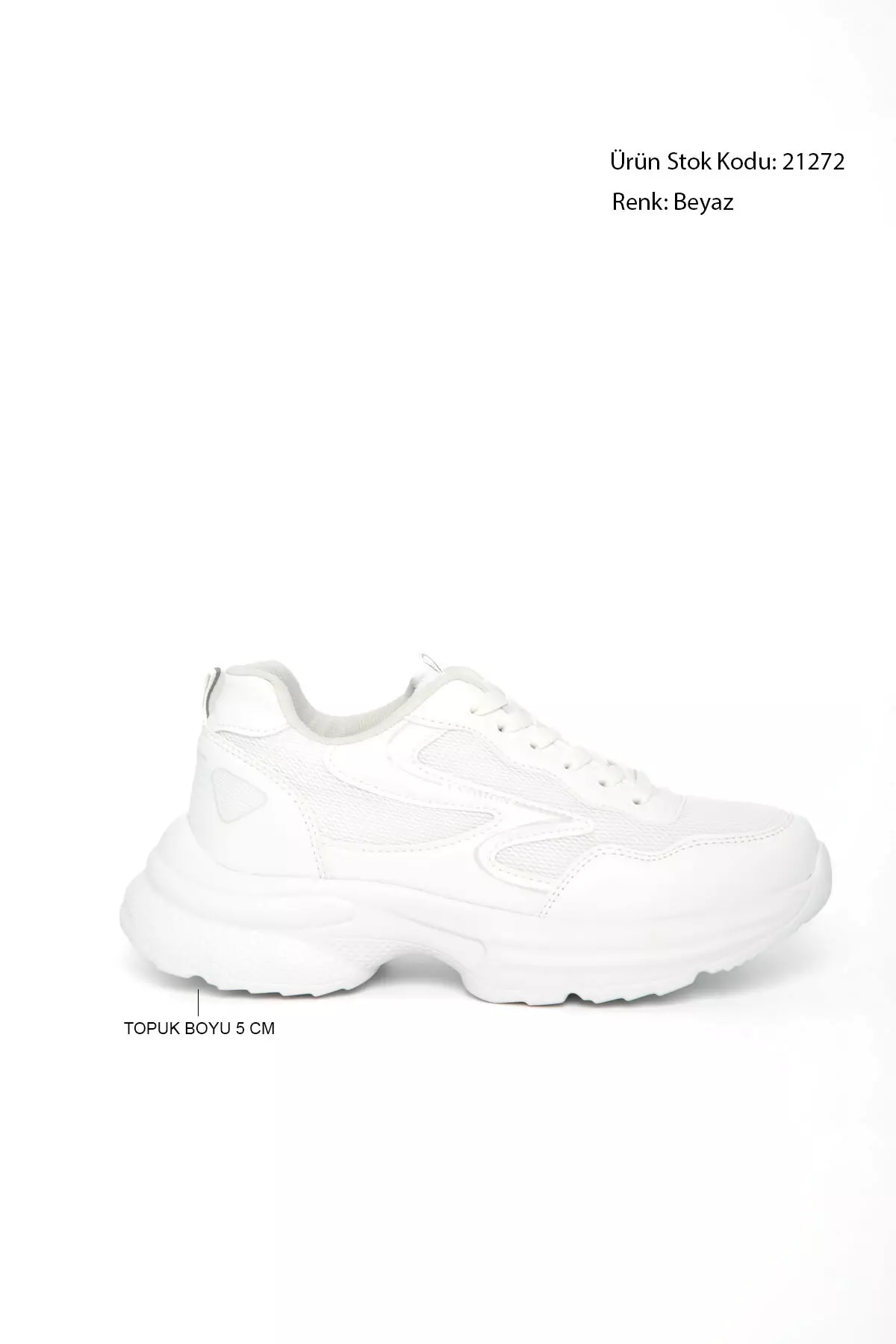 White Women'S Sneaker 21272