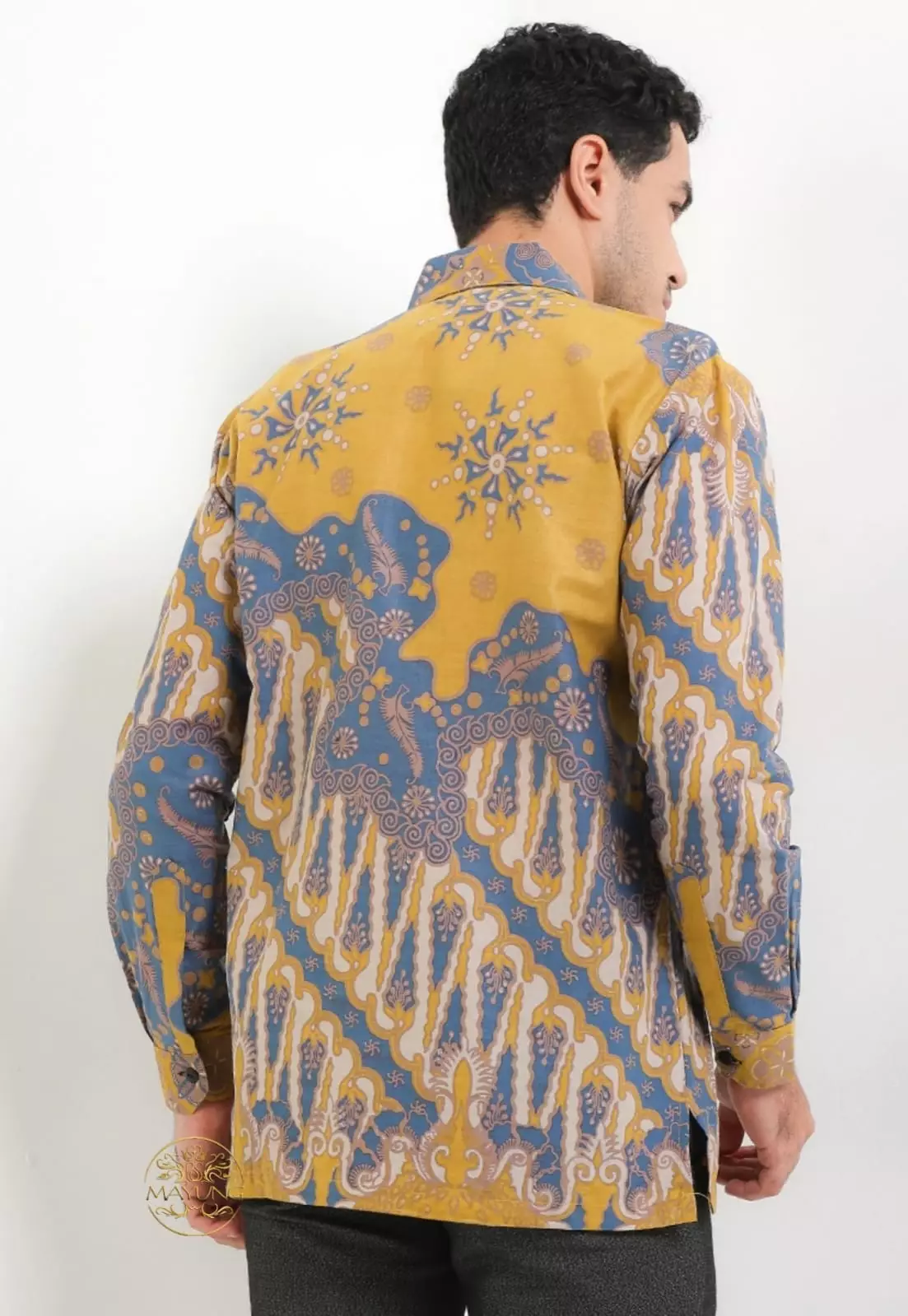 Kawiswara Kuning Kemeja Batik Pria Premium Lengan Panjang NLN