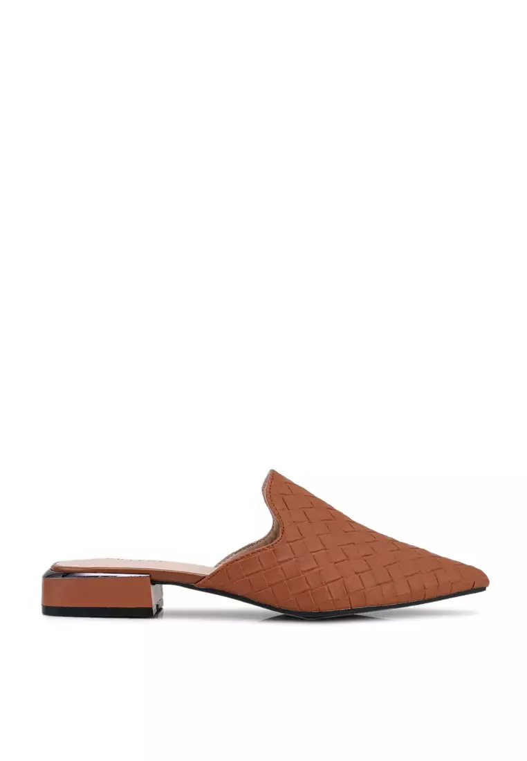 Discount on Noveni  shoes - SKU: Lattice Embroidery Mules