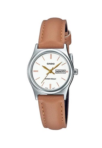 CASIO brown Casio Small Analog Watch (LTP-V006L-7B2) B7B71ACD8908B9GS_1