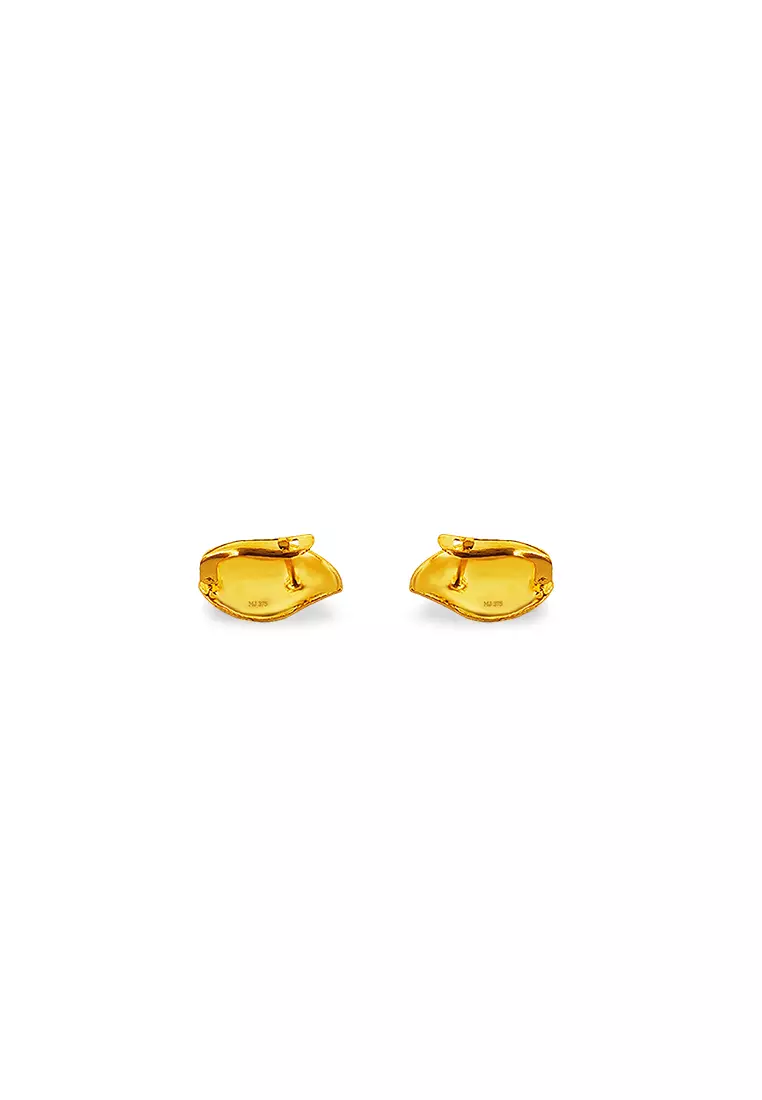 375/9K Gold Clip Earrings S204