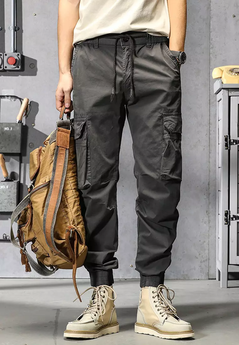 Sports Style Pockets Cargo Pants GJL659