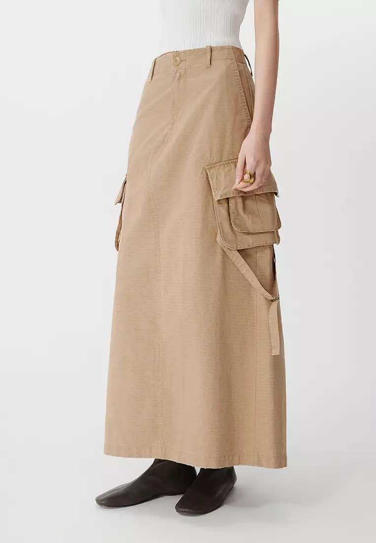 Long waist skirt with laces