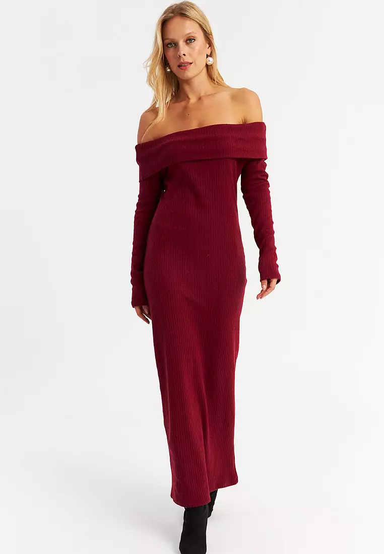 Off Shoulder Maxi Dress