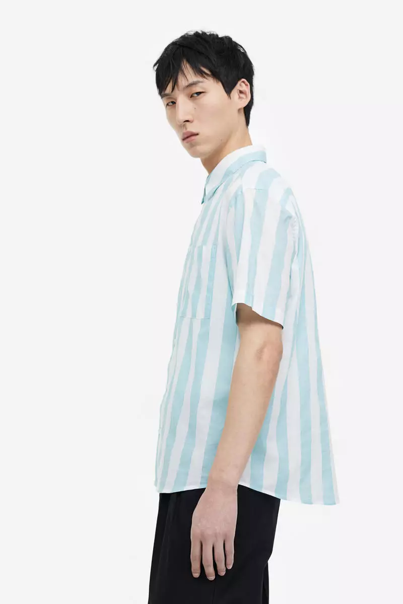 H&m vertical cheap striped shirt