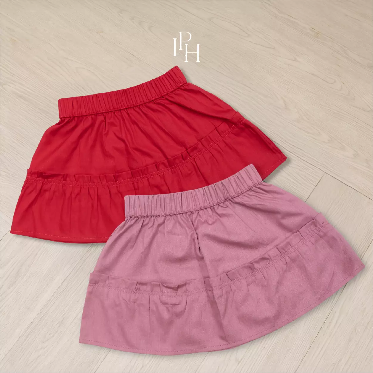 Little Palmerhaus - Rin Ruffle Skirt (Rok Anak) Pretty Pink