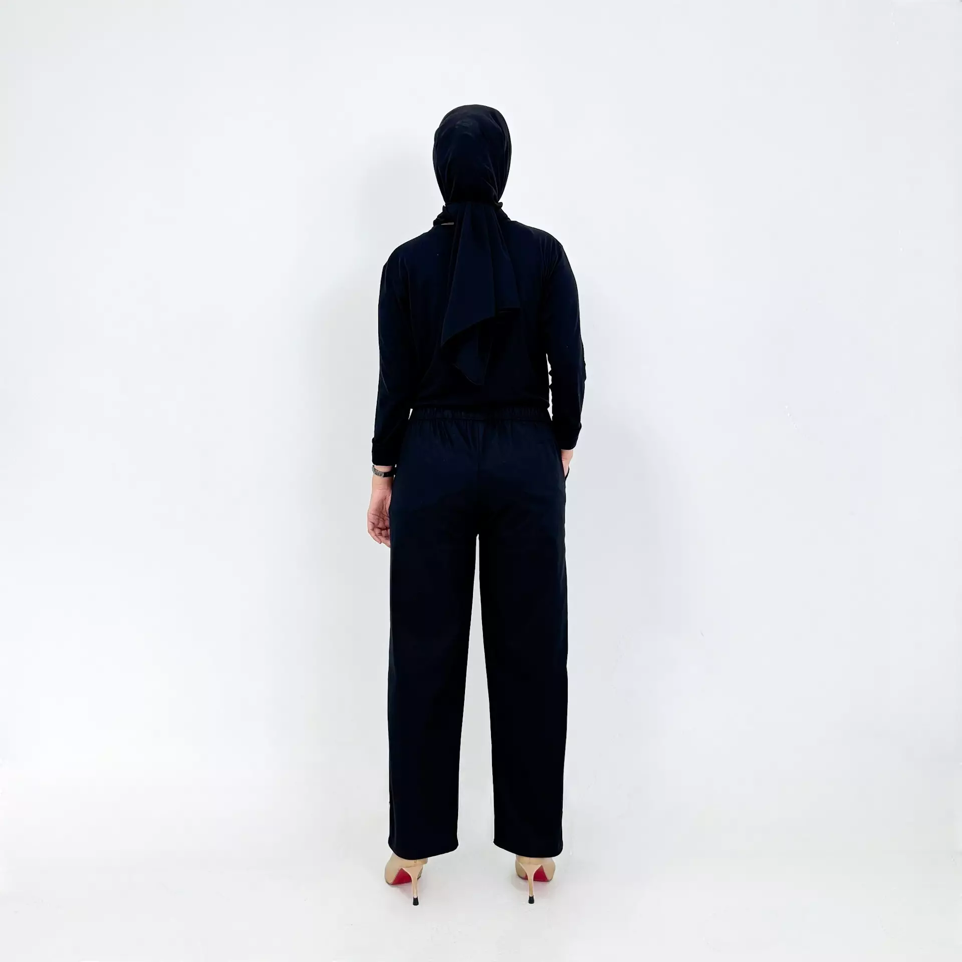 Emy Basic Korean Pants - Celana Panjang Wanita Polos HITAM