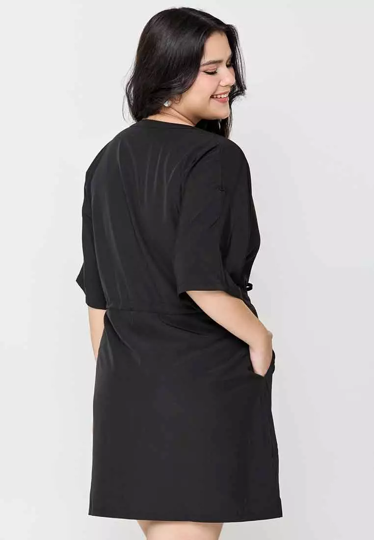 Milly Plus Size Celestina Top with Adjustable Waist Tie