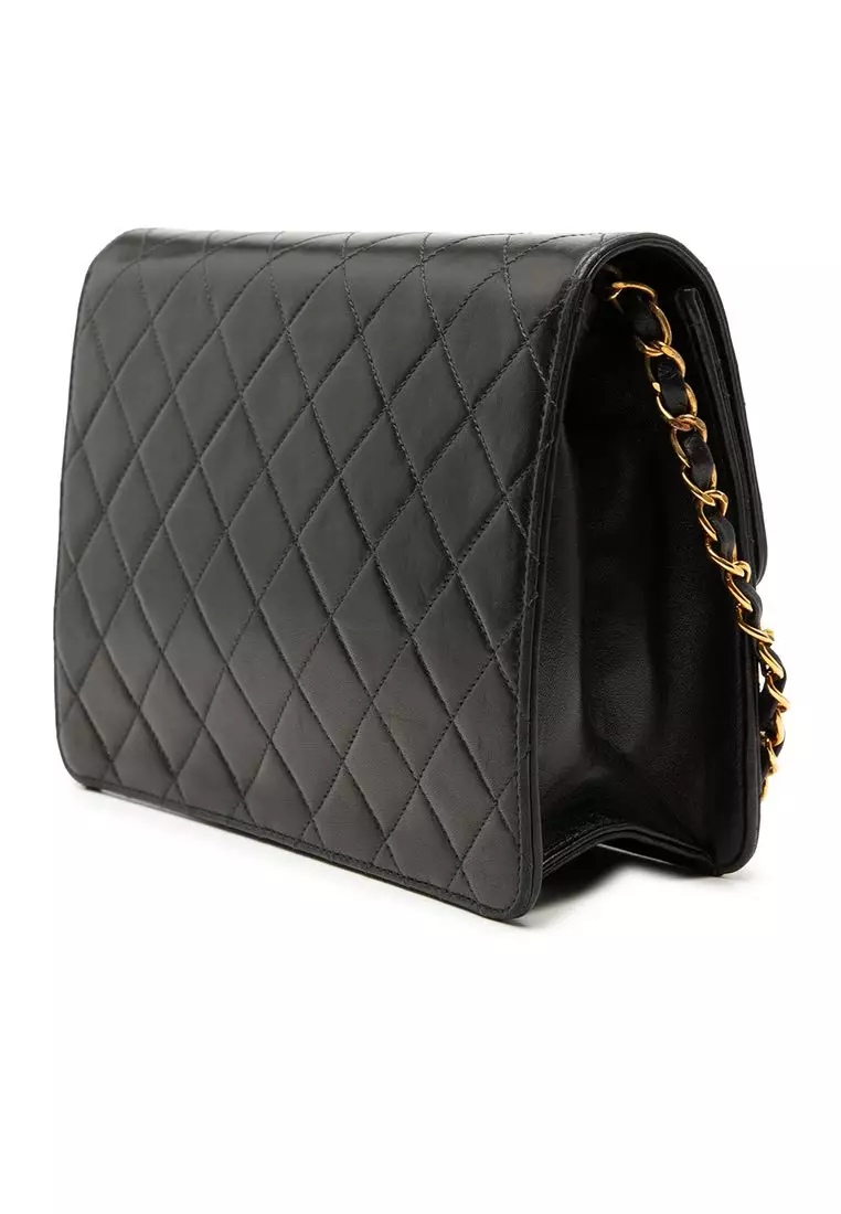 Pre-Loved Chanel Small Cc Quilted Lambskin Single Flap