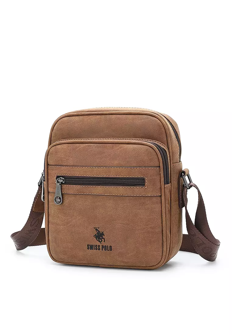 Polo leather sling bag online