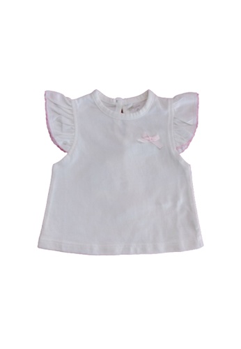 Curiosity Fashion white Curiosity Easy Clean Water-Repellent Baby Sweet Tee with UV Protection D8AD2KADBB51E5GS_1