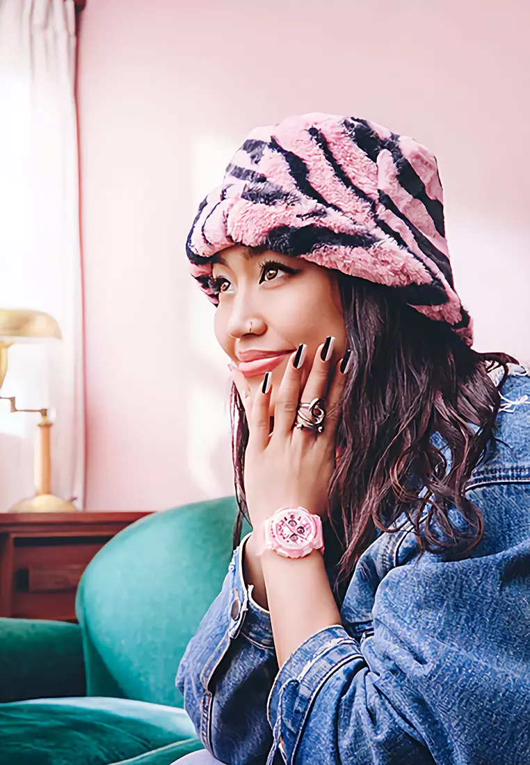 Casio Baby-G - Jam Tangan Wanita - Pink - Resin Strap - BA-130CV-4A