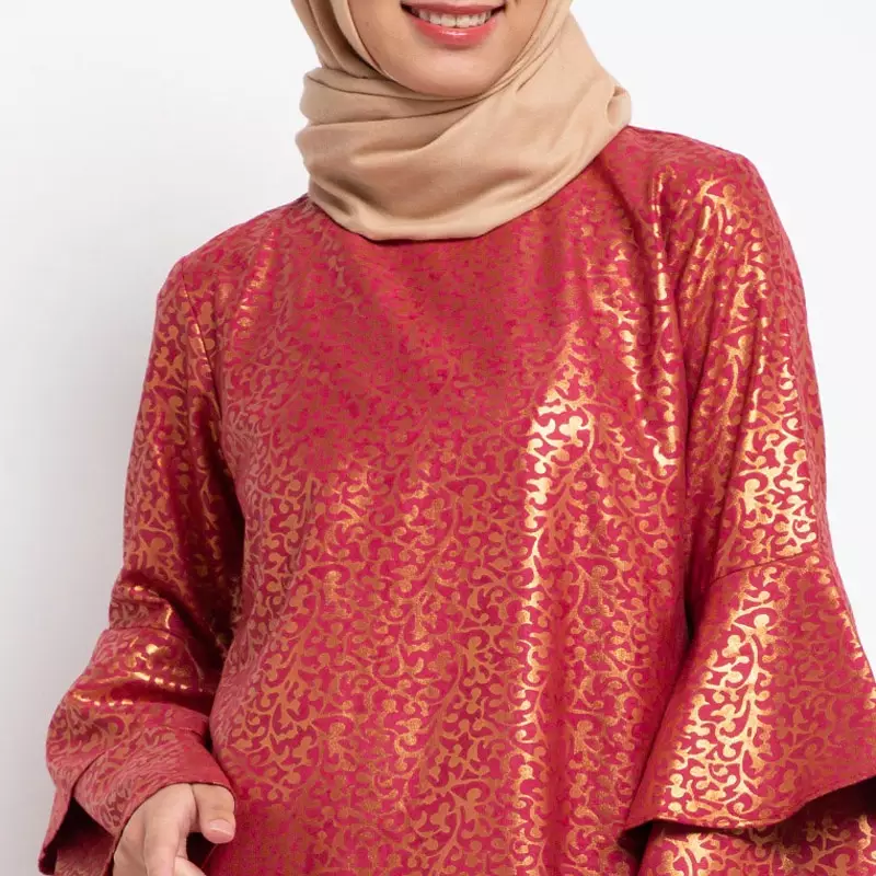 Remina Maxi Dress In Red Print