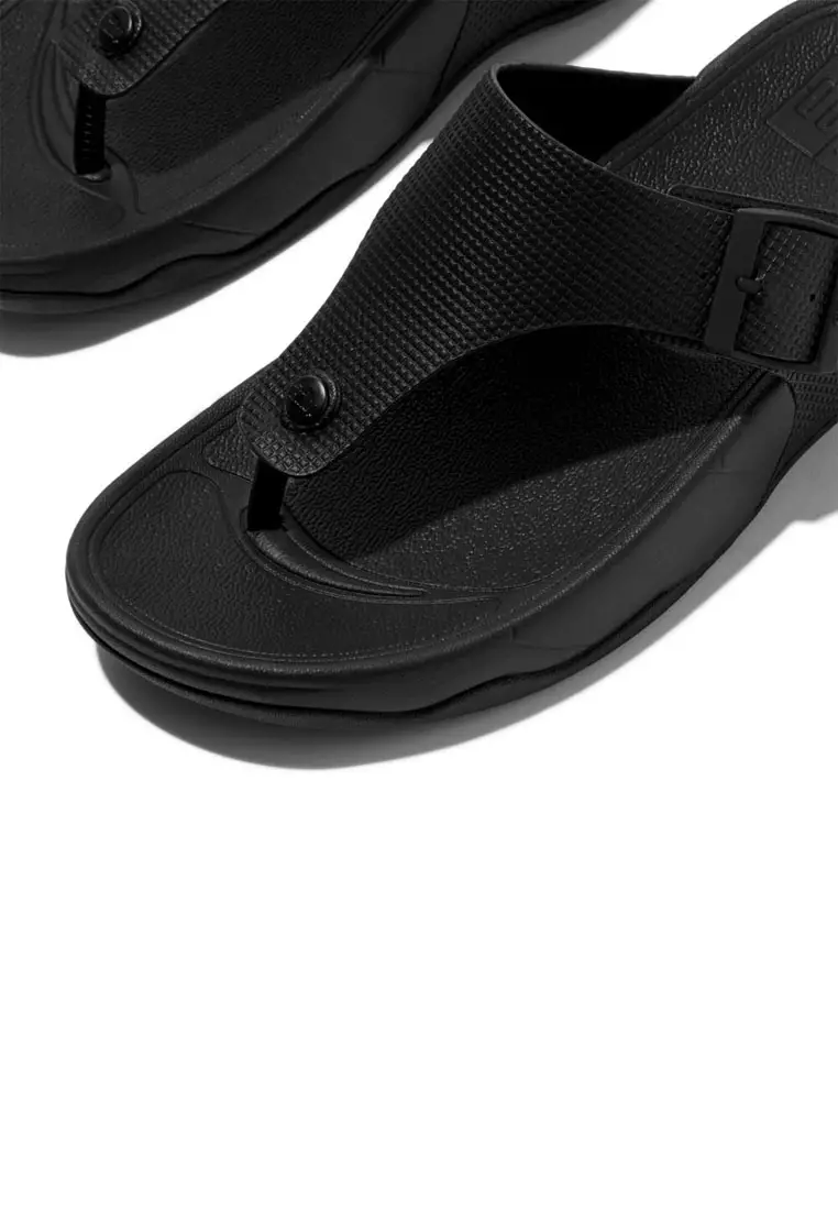 Buy FitFlop TRAKK Men's Buckle Embossed-Leather Toe-Post Sandals
