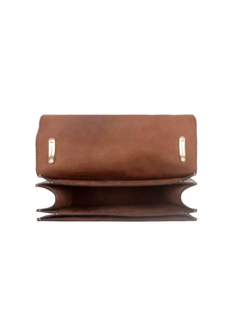 Morgan Square Crossbody Bag In Colorblock Signature Canvas CL462