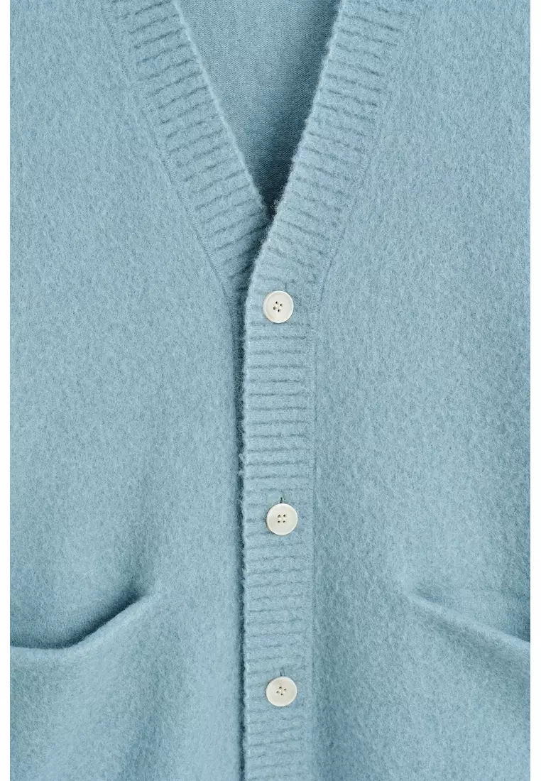 Buy COS BRUSHED-WOOL V-NECK CARDIGAN 2026 Online | ZALORA