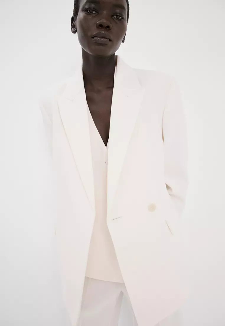 Suit Jacket With Waist Tie