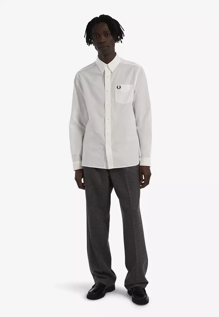 Buy Fred Perry Fred Perry M4695 Long Sleeves Button Down Collar Shirt ...