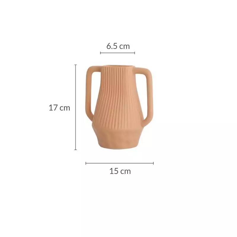 buy-dilas-home-mid-century-pottery-art-vase-brown-2024-online