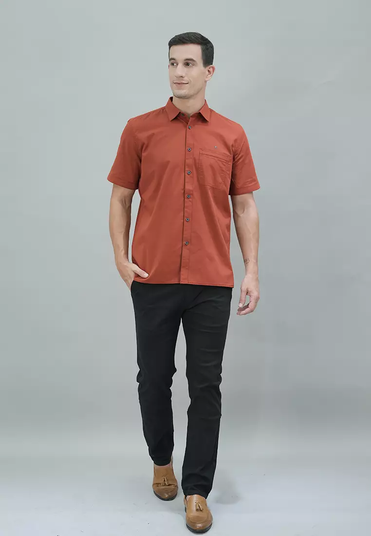 LGS - Lucas Collection - Kemeja Casual Pria Regular Fit - Katun - Lengan Pendek - CSH.271.S1097