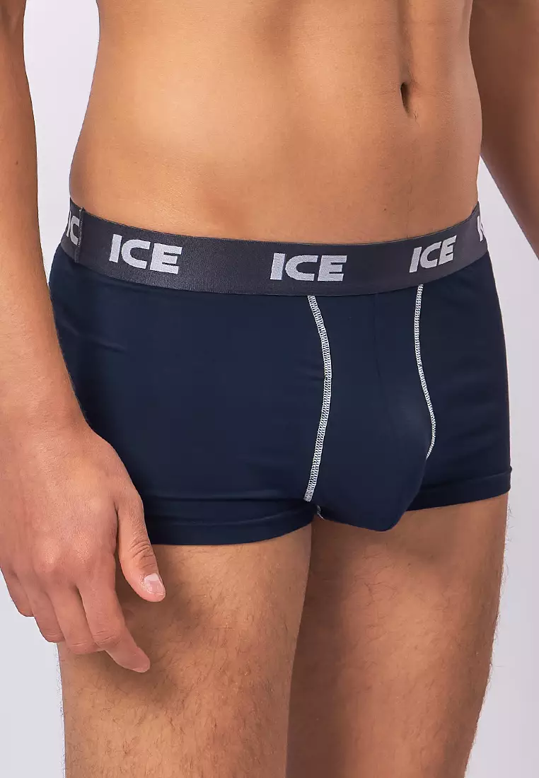  Ice Men Boxer Briefs With Pouch Contrast Stitch Nolan03 - Ninja (Single Pack)