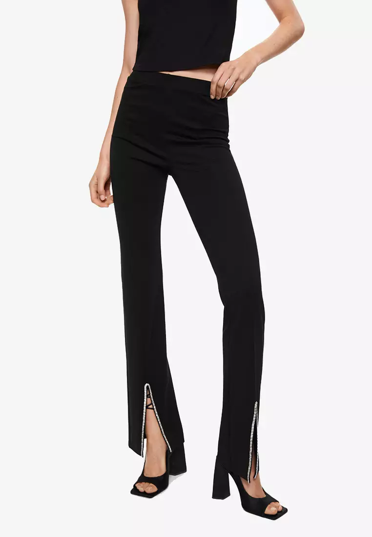 Mango Slit Hem Leggings 2024, Buy Mango Online