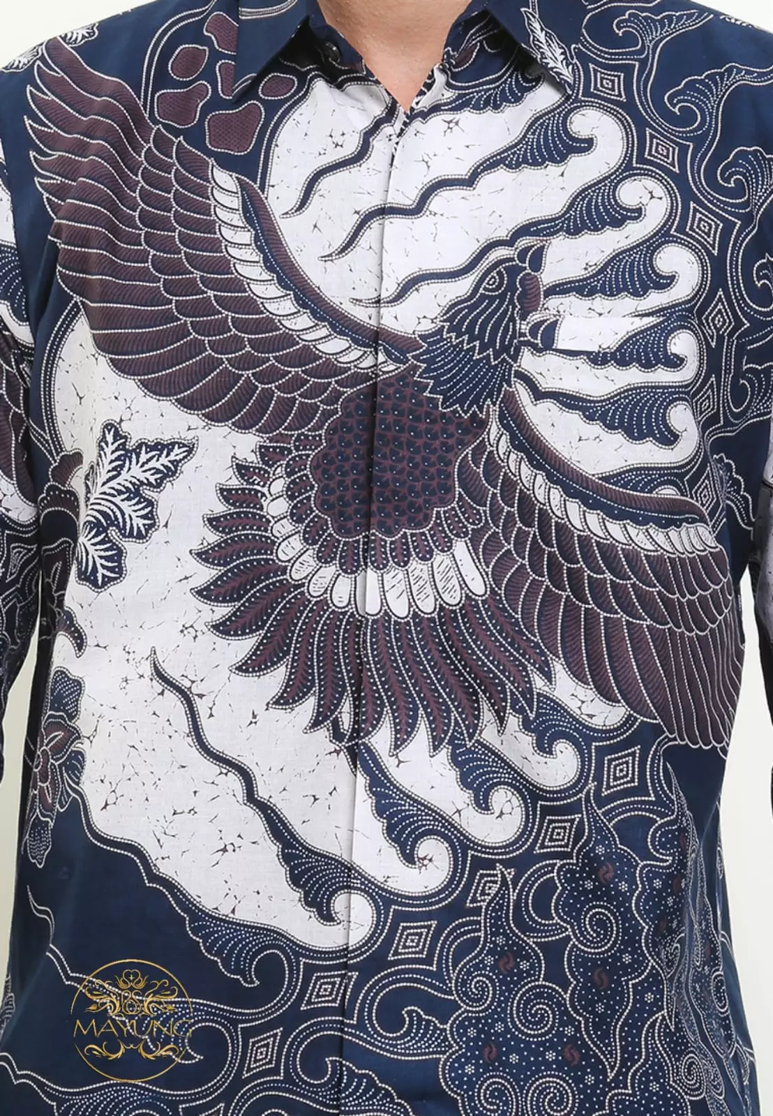 Mega Chito Kemeja Batik Pria Premium Slimfit Modern Lengan Panjang