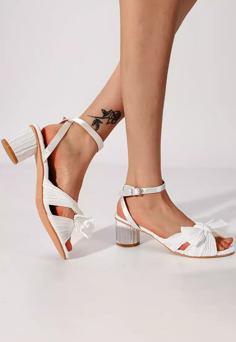 5CM Bowknot Strap Mid Heel Sandals WTY1199-1