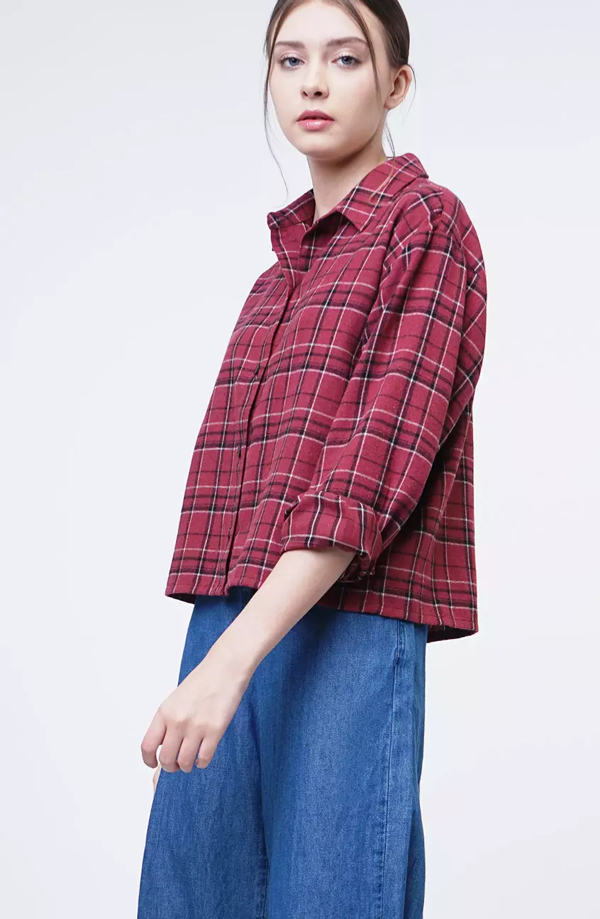 Kemeja Wanita Andira Red Black