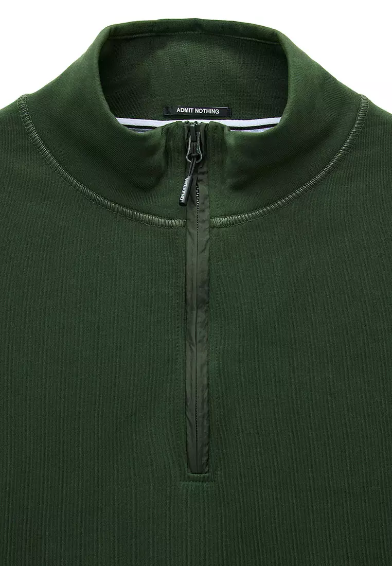 MENS BLACK FOREST KRAVIZ 1/4 ZIP WITH PARACHUTE OVERLAY
