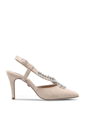 Jual Dorothy Perkins Wide Fit Showcase Nude Sling Back Court Shoes Original Zalora Indonesia