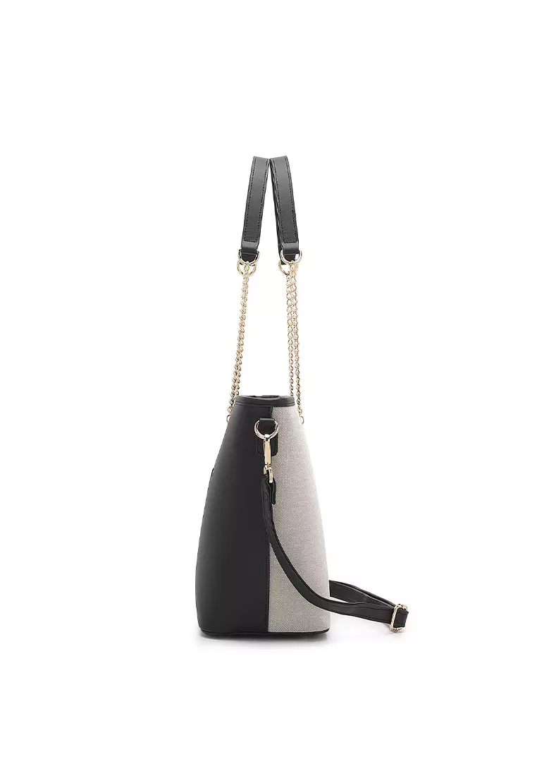 Women's Top Handle Bag / Sling Bag / Crossbody Bag (Tas Selempang / Tas Tangan) - Hitam