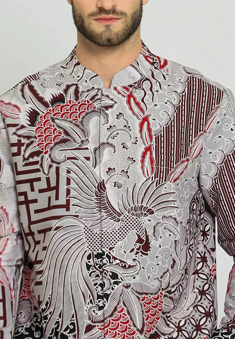 My Aksa Batik Pria Kemeja Koko Panjang Furing Jeremy Jessica