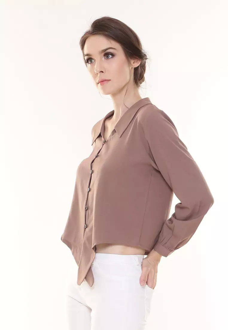 andmary Tyla ribbon set tops brown - メルカリ andmary Tyla ribbon