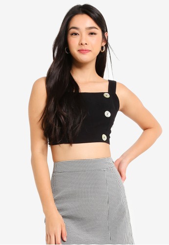Jual Glamorous Black Crop Top Original Zalora Indonesia