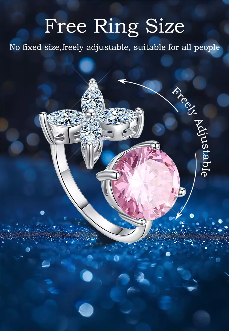 Cincin Wanita Perhiasan Berlian Fashion Cincin Giwang Cewek Original Rings Sertifikat GRA