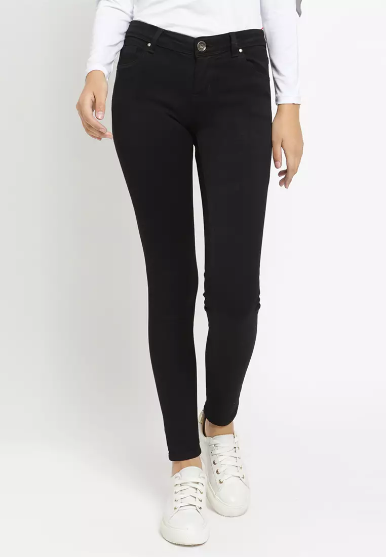 Flamoush Latifa Black Jeans Ultra Slim Wanita