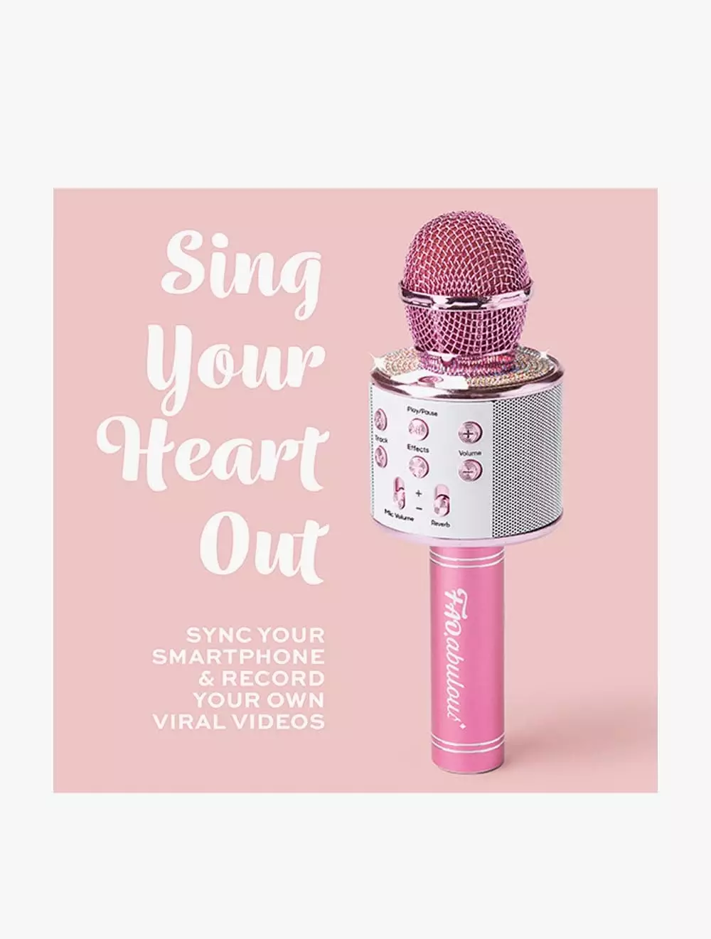 FAO Schwarz Musical Microphone Rhinestone Bluetooth Broadcaster - FSZ1103021860