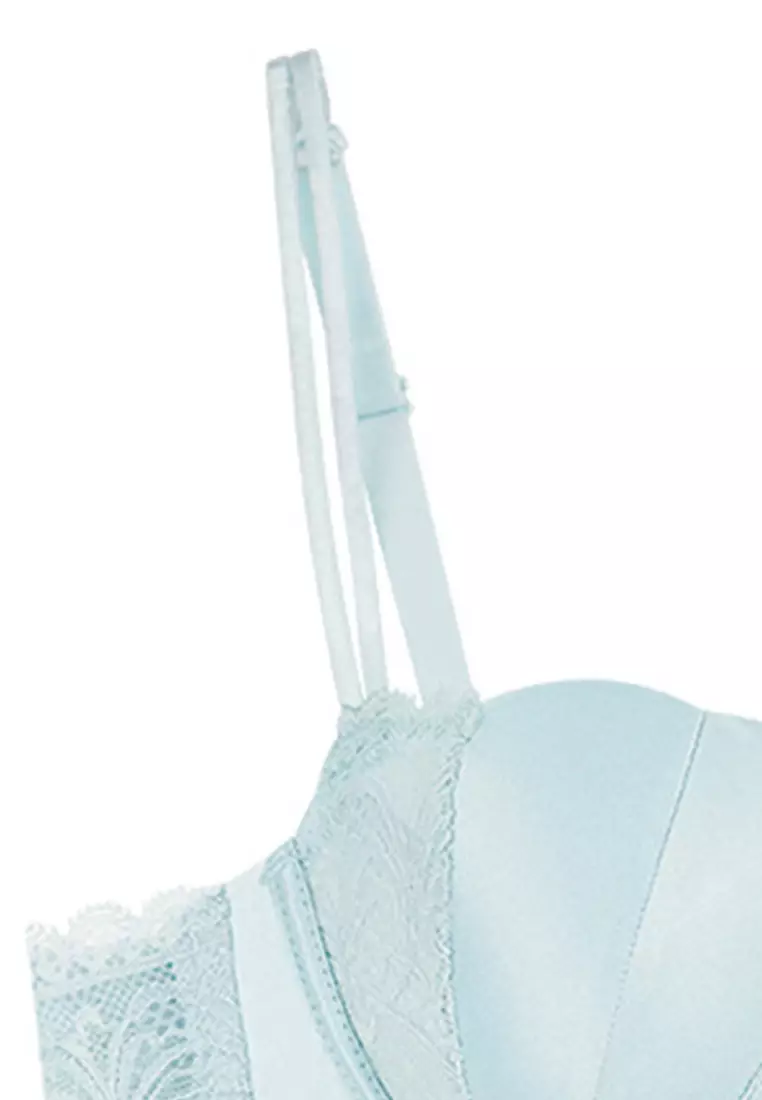 Ultra Thin Lace Soft Underwire Shell Cup Bra A22051108BL
