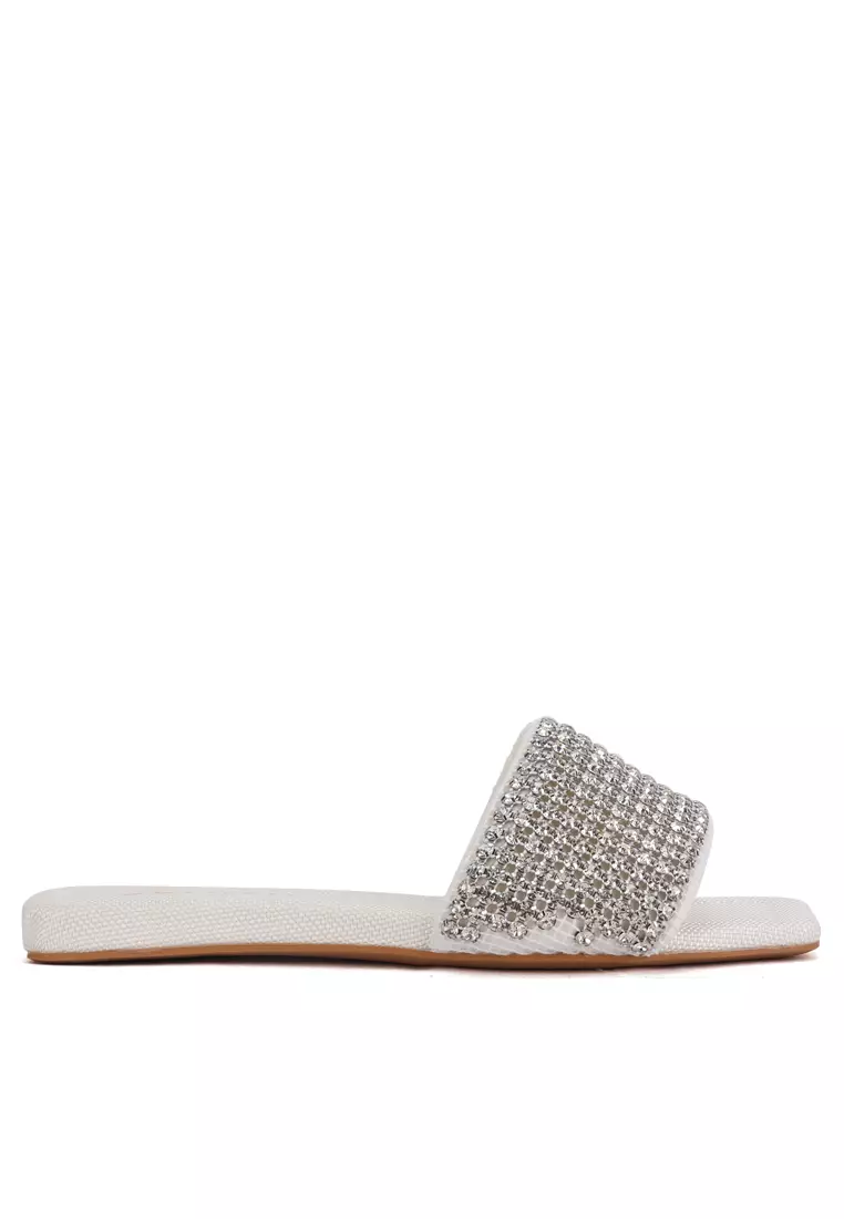 Buy Twenty Eight Shoes Rhinestone Textile Fabric Slipper XJ158 1