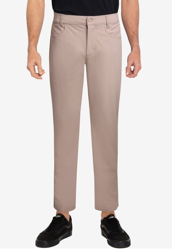 Old Navy brown Olx Straight 5 Pocket Hybrid Pants BC773AA7D9E4BEGS_1