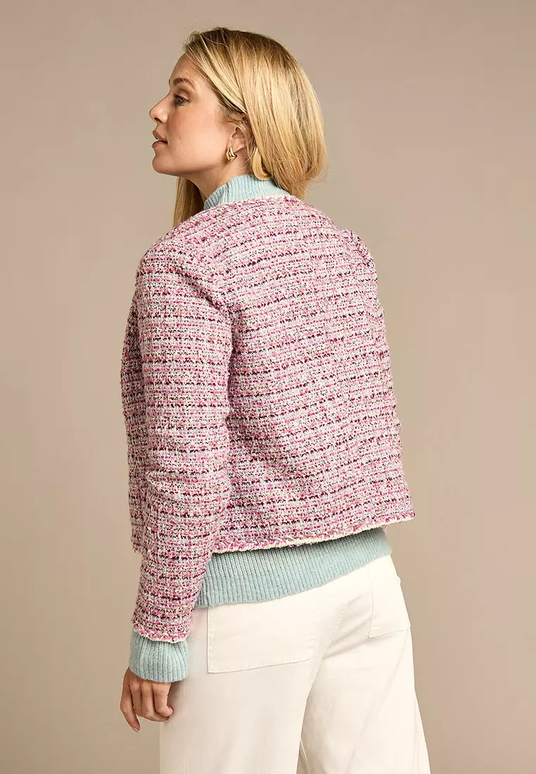Chloe Anne Pink Boucle Jacket