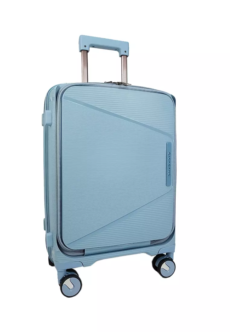 GIORDANO UNBREAKBLE EXPANDABLE TROLLEY CASE WITH TSA LOCK -GA2454-LIGHT BLUE''20/24/28''