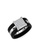 Her Jewellery black and silver ON SALES - Her Jewellery Square Ceramic Ring (Black) with Premium Grade Crystals from Austria HE581AC0RAE4MY_1