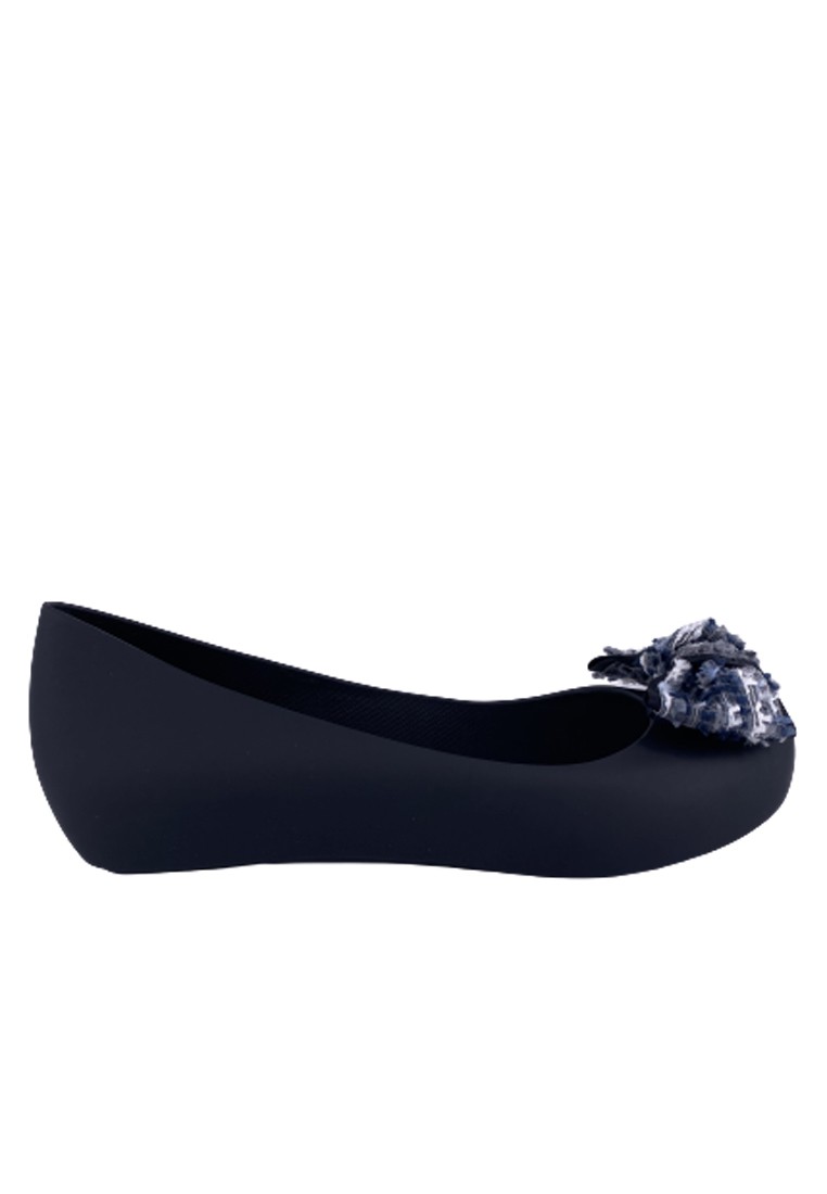 Bow Waterproof Jelly Flats Shoes
