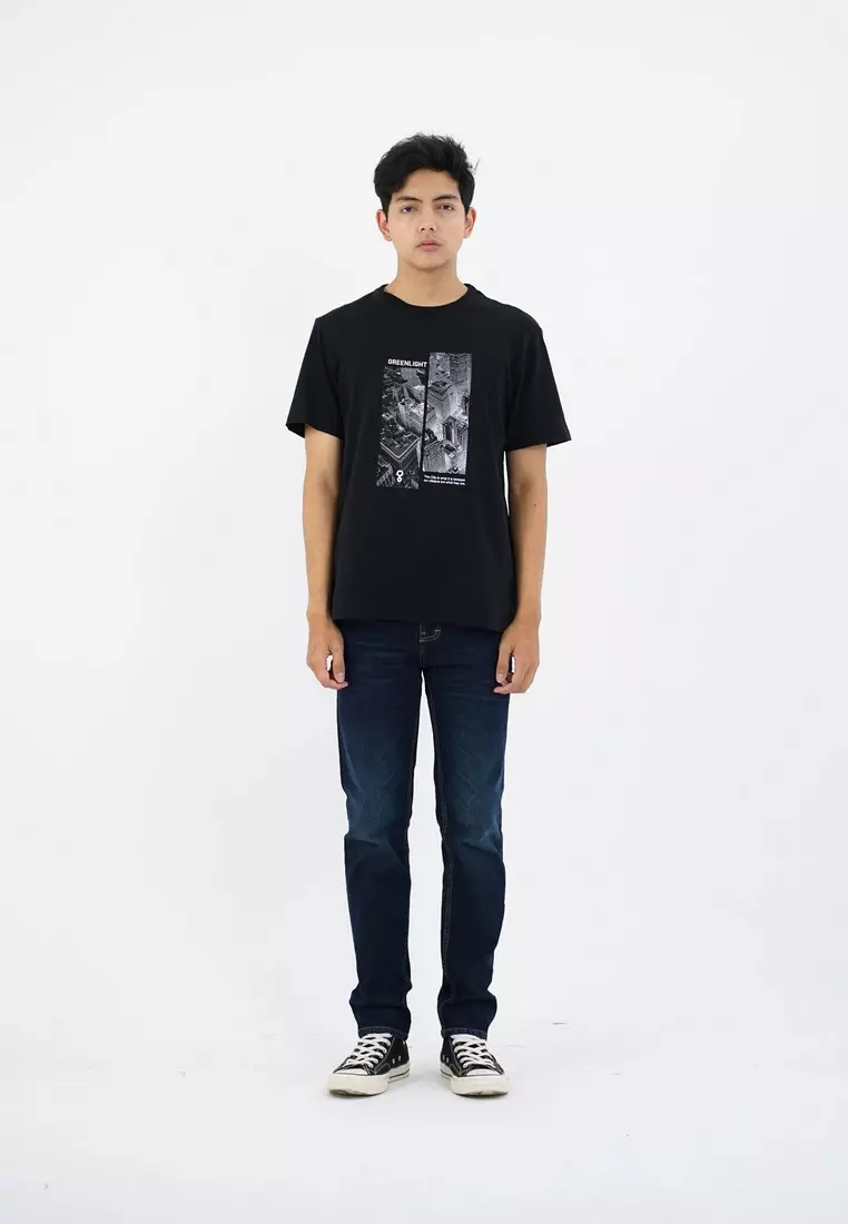 Greenlight Men's T-Shirt Short Sleeve Regular Fit Cotton Shar OL-C341224