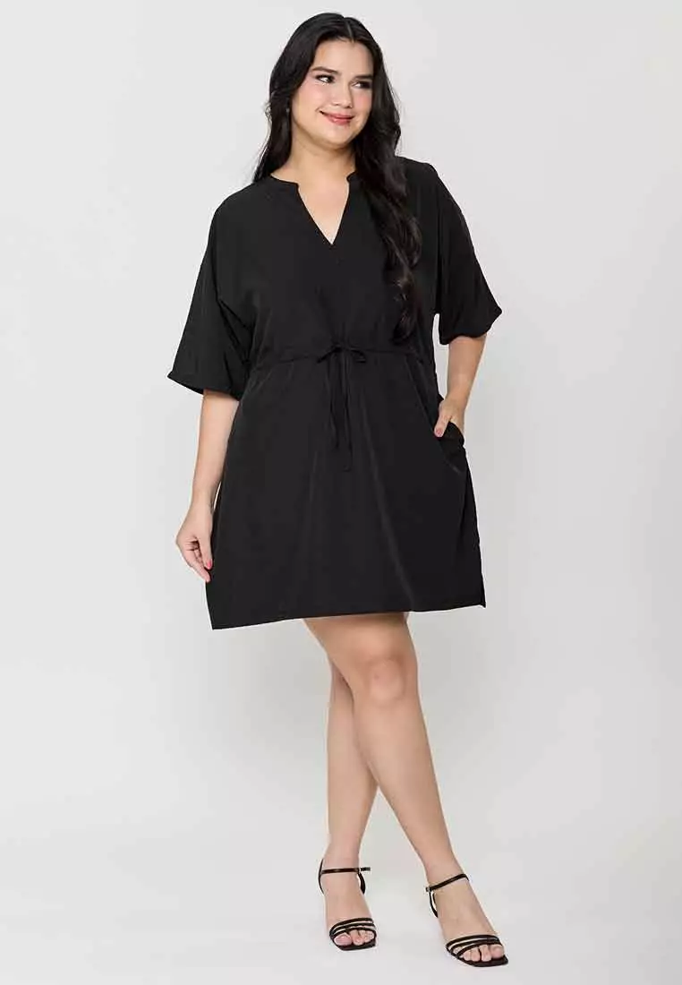 Milly Plus Size Celestina Top with Adjustable Waist Tie