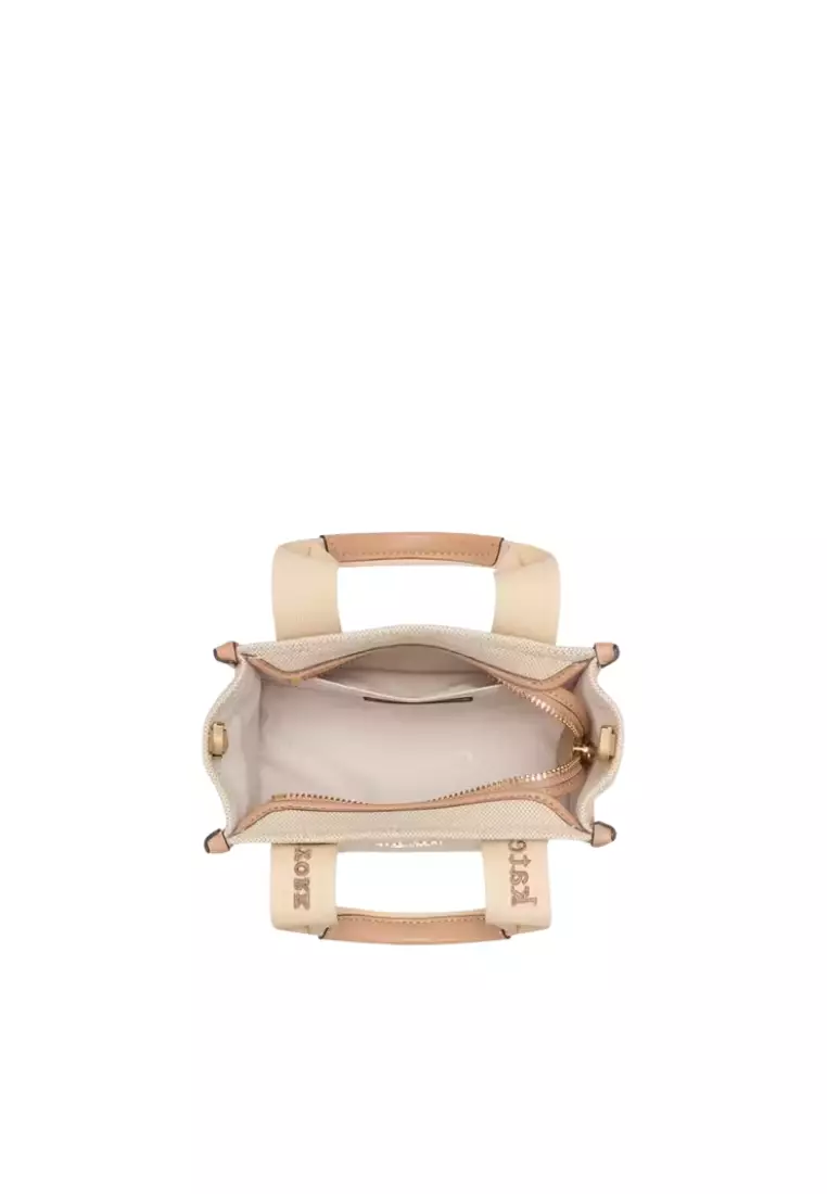 Kate Spade Kip Mini Canvas Tote Bag In Light Fawn KL062